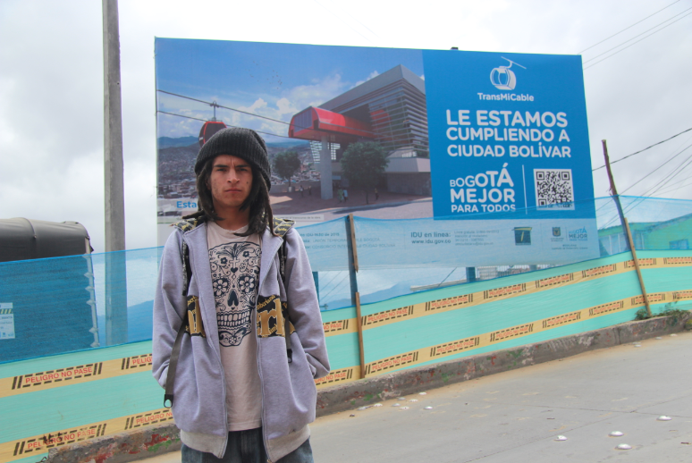 "QUIM" Dani Puerto Cantante de Rap y Practicante de Skateboard Fotografía: Fabian Caicedo